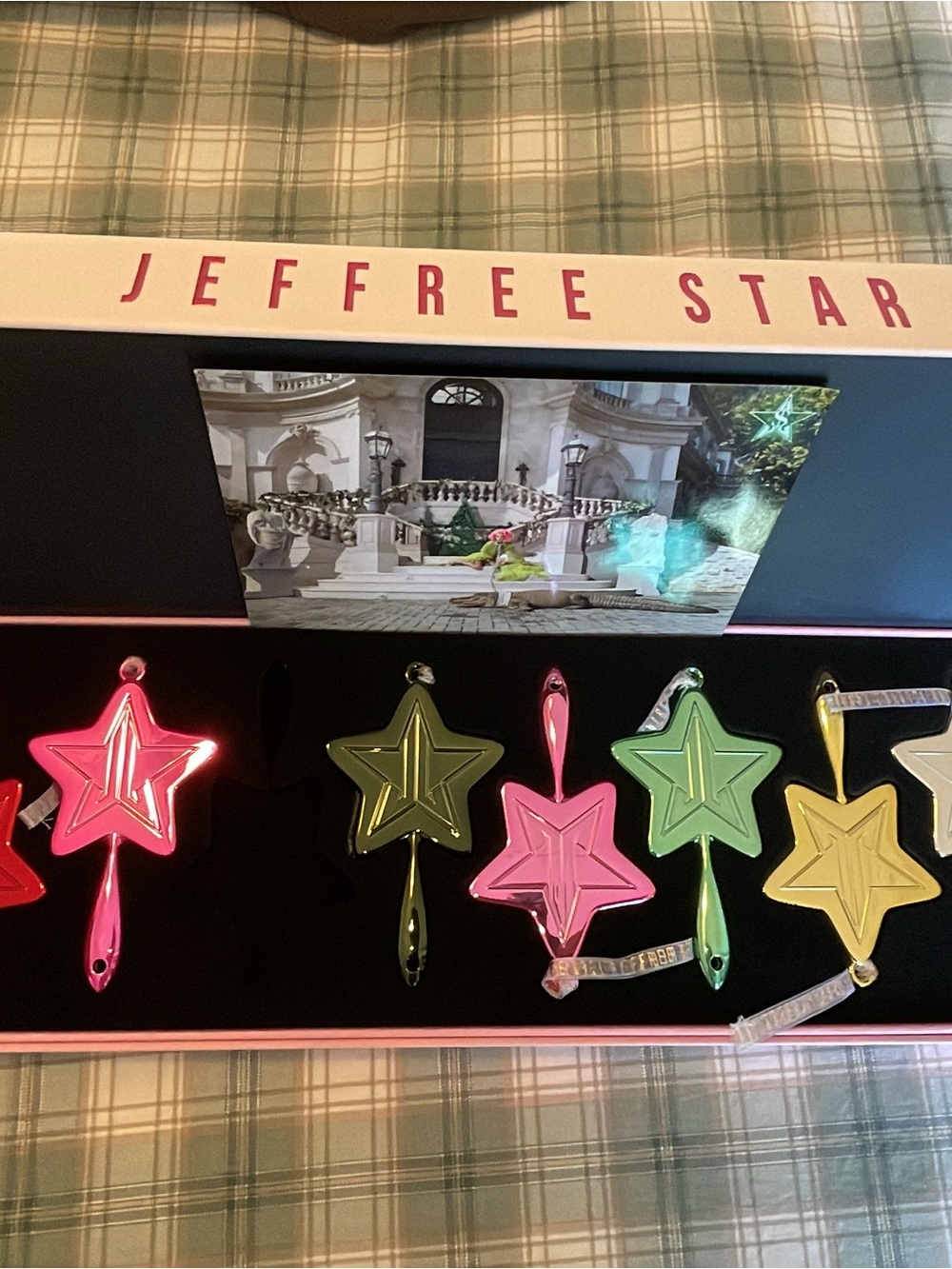Jeffree Star Metallic Star Ornament Set - Hot Pink, Lime Green, Lemon Yellow